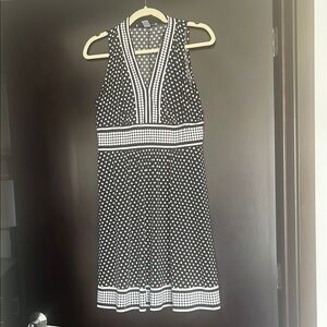 EUC Black and White Petite Dress